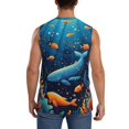 thumbnail image 4 of Balery Whimsical Underwater Fantasy Camisetas sin mangas para hombre, absorbe la humedad y protege contra el mal olor.-X-Large, 4 of 7
