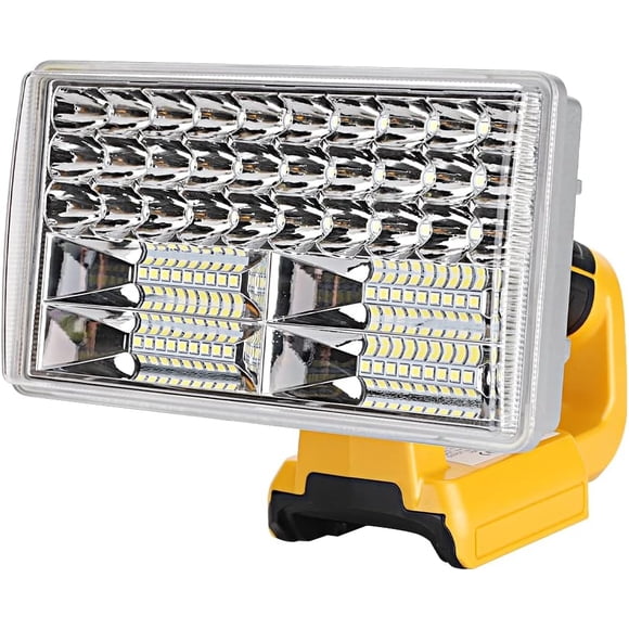 18V Cordless LED Work Light Portable Outdoor Wide&Long-Range Jobsite Lamp with USB Charge Port,8In 3300lm Flashlight Compatible with Dewalt 14.4V-20V Lithium Battery