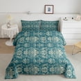 thumbnail image 2 of Castle Fairy Boys Girls Bohemian Damask Twin Comforter Sets,Traditional Flower Bedding Set, 2 of 8