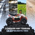 thumbnail image 6 of IVFJFV Electric 4 Wheeler with Dual Speed 10-15MPH, 12AH Battery,36V High Power Off-Road Four Wheeler with 500W Motor,Front & Rear Shock Absorbers, Disc Brake, LED Headlight, Safety Flag,Orange, 6 of 8