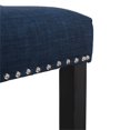 thumbnail image 5 of 24" Upholstered Saddle Seat Counter Stool in Navy Blue, 5 of 5