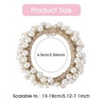 thumbnail image 3 of Dalrosia 5PCS Pearl Hair Ties Elastic Scrunchies Stretchy Bands Bead Ropes Hair Accessories for Women Girls Ponytail Thick Hair, 3 of 6