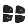 thumbnail image 4 of Juego de 4 pomos decorativos para puertas de coche, de ante resistente a los arañazos, fáciles de usar. Negro, 4 of 8