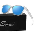 thumbnail image 6 of Sunier Vintage Polarized Sunglasses Stylish Transparent Frame for Young Women and Men, 6 of 6