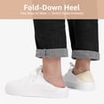 thumbnail image 6 of STQ White Sneakers for Women Breathable Womens Tennis Shoes Lightweight Knit Casual Slip on Shoe for College Student Nurse Summer Spring Travel Essentials White Size 8.5, 6 of 7