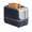Blue, variant on 2 Slice Toaster with Wide Slots,7 Shade & Removable Crumb Tray,Retro Compact Bread Toaster for Bagels & Thick Bread