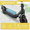 thumbnail image 4 of Folding Electric Scooter for Adults - 500W Motor 10" Solid Tires, up to 25MPH and 30Miles Long-Range Portable Commuting Scooter, 4 of 8