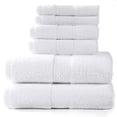 thumbnail image 1 of Paquete de 6 toallas de baño de lujo 100 % algodón, suaves y absorbentes, calidad premium, perfectas, 1 of 8