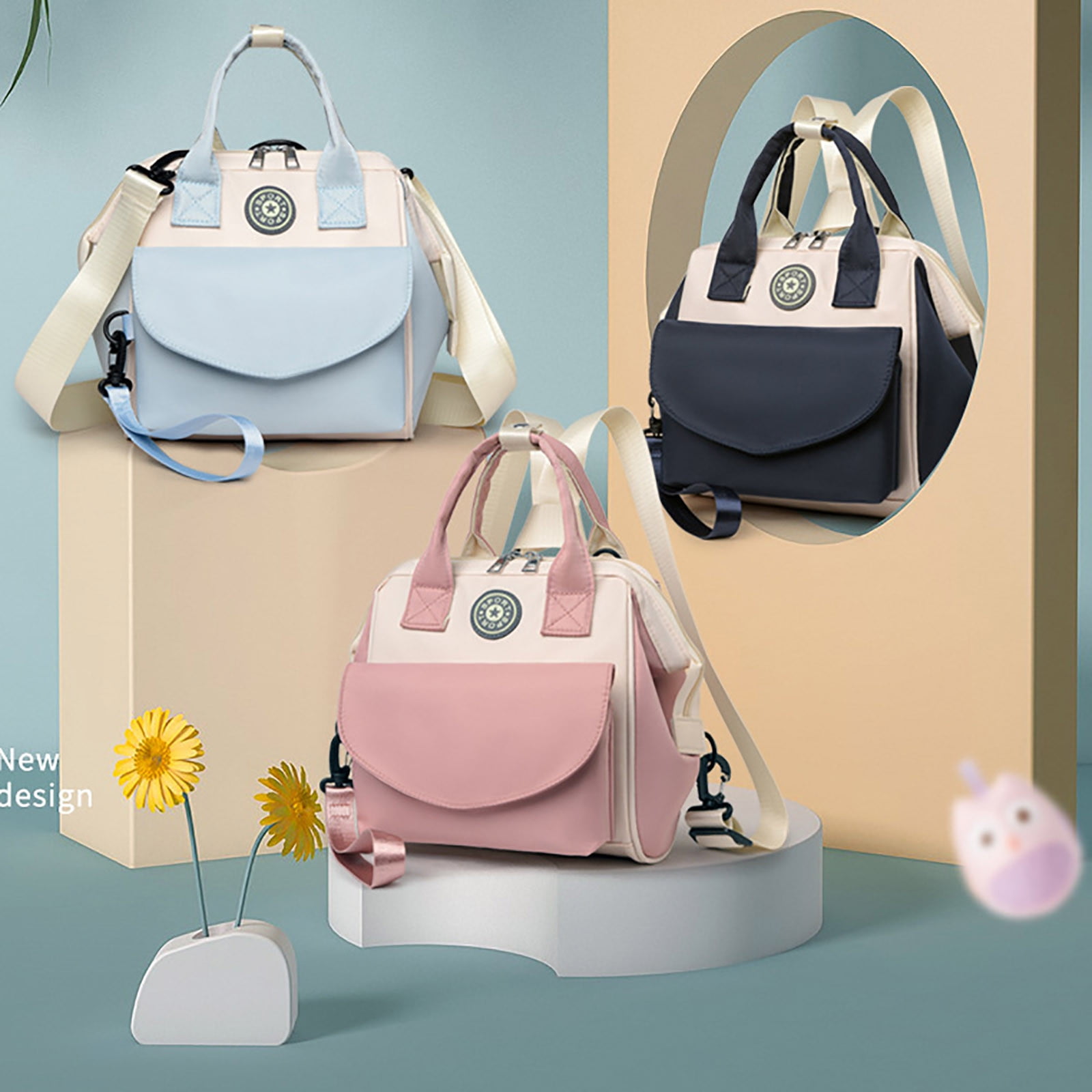 Nilvkv The Diaper Bag Is Small and Cute with Detachable and Multifunctional Front Pocket, Organization and Storage