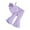 Purple, variant on ZACPNCV Girls 2 Piece Outfits Sleeveless Vest with Flare Pants Set Summer Clothes Hot Pink 2-3 Years