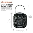 thumbnail image 5 of Alpine Corporation 10"H Solar Plastic Garden Lantern w/ LED Light, Black, 5 of 5