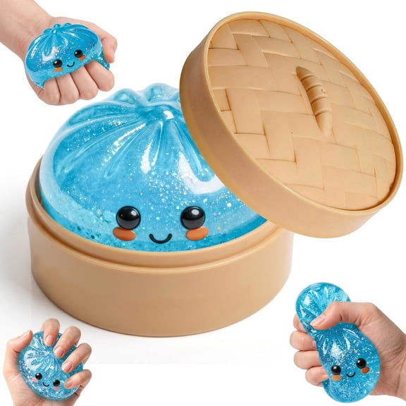 2026 new glitter dumpling mystery squishy, stress ball for classroom party favors.