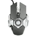 thumbnail image 2 of Ratón de computadora RGB Gaming 6 botones con cable Gamer Ratones para computadora portátil PC de escritorio con FanGray, 2 of 8