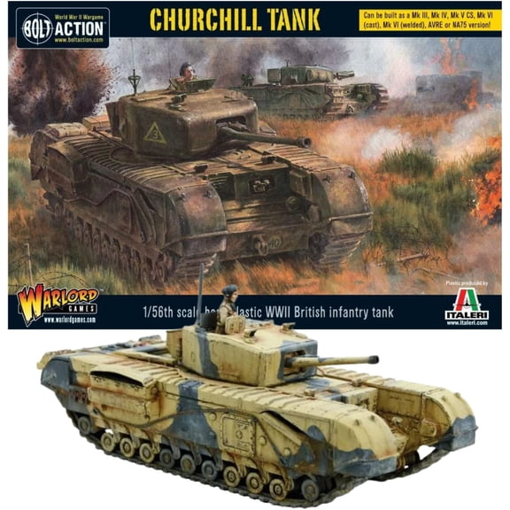 Bolt Action Miniatures - Warlord Games Churchill Tank British Army Model Tank 28mm Miniatures - Miniature Wargames Delivered - Model Tanks Kits to Build