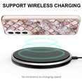 thumbnail image 4 of Nalacover for Samsung Galaxy S23 Plus Slim Case, Fish Scale Marble Pattern Soft TPU Shockproof Lens Protection Cover for Women Girls, Compatible with MagSafe Wireless Charging Case,Pink Scales, 4 of 5