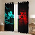 thumbnail image 2 of jejeloiu Gaming Gamer Black Out Curtains,Modern Video Game Curtains Pack of 2 (42x63 Each),Red Cyan Gamepad Bedroom Curtains For Boys,Breathable Home Decor, 2 of 6