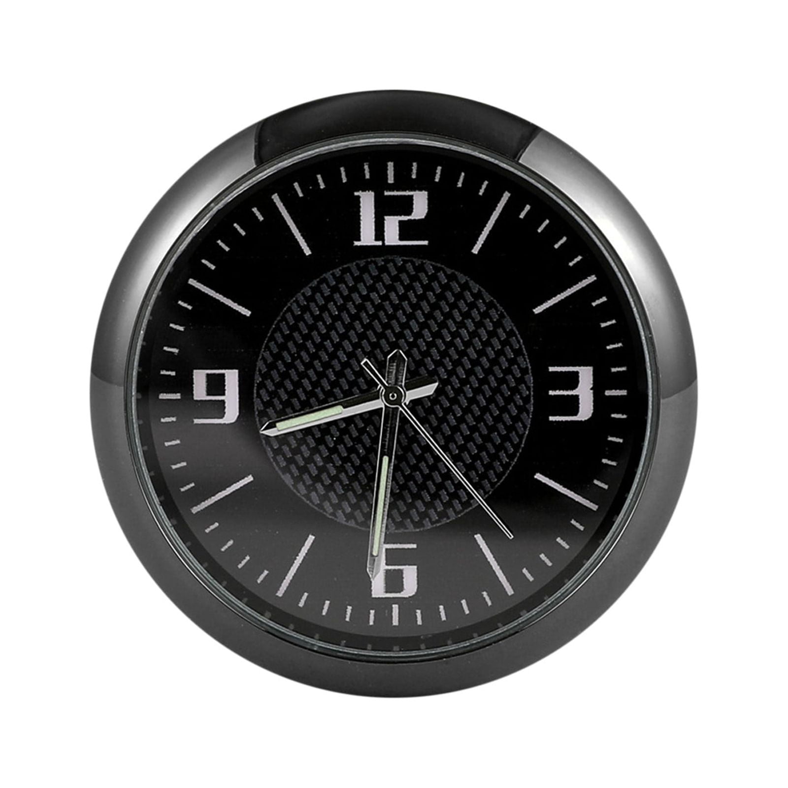 Li HB Store 4inch Dashboard Fluorescent Clock Mini Car Sticked To