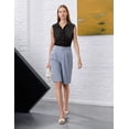 thumbnail image 6 of Zeagoo Womens Casual Sleeveless Button Down Shirts Office Blouses Loose V Neck Tank Tops for Spring Summer, 6 of 7