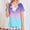 Dark Purple, variant on Chemo Port Shirts for Women Short Sleeve Tear Away Tops with Drain Pockets After Rotator Cuff Shirts Shoulder Surgery Shirts for Women Chemo Port Adaptive Cloth Pink L