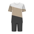 thumbnail image 6 of LIBRCLO Womens Suits 2 Piece Set Plus Size Lounge Set V-Neck Short Sleeved Top And Shorts Summer Home Suit, 6 of 6
