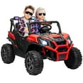 thumbnail image 1 of Qaba 2 Seater 24V Electric Car for Kids with Remote Control, Red, 1 of 10