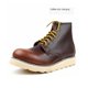 thumbnail image 3 of Botines de cuero para motocicleta para Hombre, mocasines Vintage con cordones, zapatos informales, botas de vaquero antideslizantes, 3 of 5