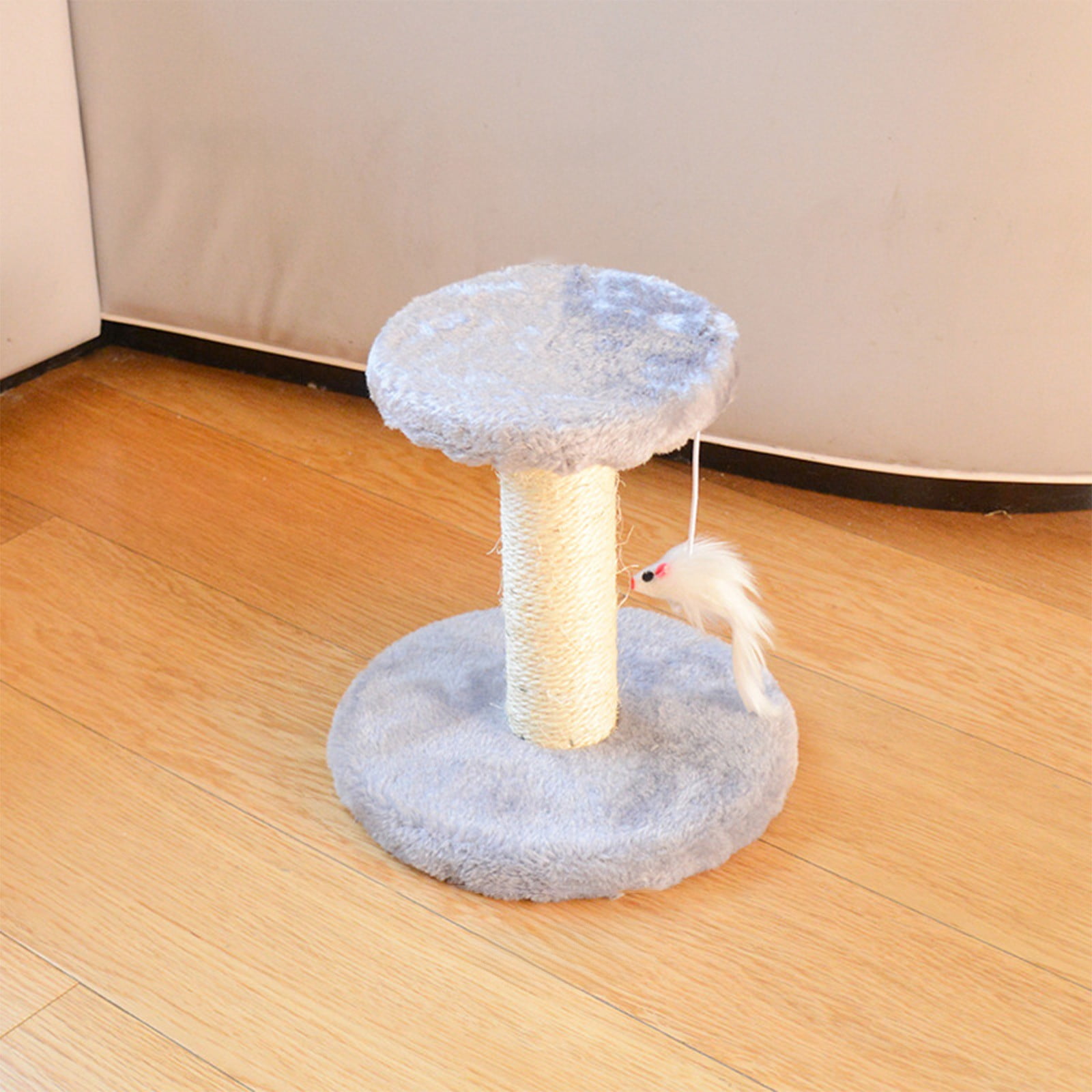 Sisal Cat Scratching Post for Indoor Cats and Kittens with Sisal Scratcher Poles, Post Cats Climbing Frame Cats Tree Small Cats Toy Cats Jumping Terrace Corpuscle Board