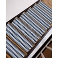 thumbnail image 3 of Gray and Stair Treads Non Slip for Steps Dark Blue Stripes Minimalist Modern Geometric 10 Pcs Reusable Adhesive Stair Runner Mats for Dogs Elders Carpet Treads Rugs for Staircase 8x30 In, 3 of 7
