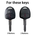 thumbnail image 4 of Funda de silicona para llave de 2 o 3 botones para Mitsubishi Lancer Outlander Pajero Mirage Triton ASX Grandis, carcasa para llavero sin llave, 4 of 5
