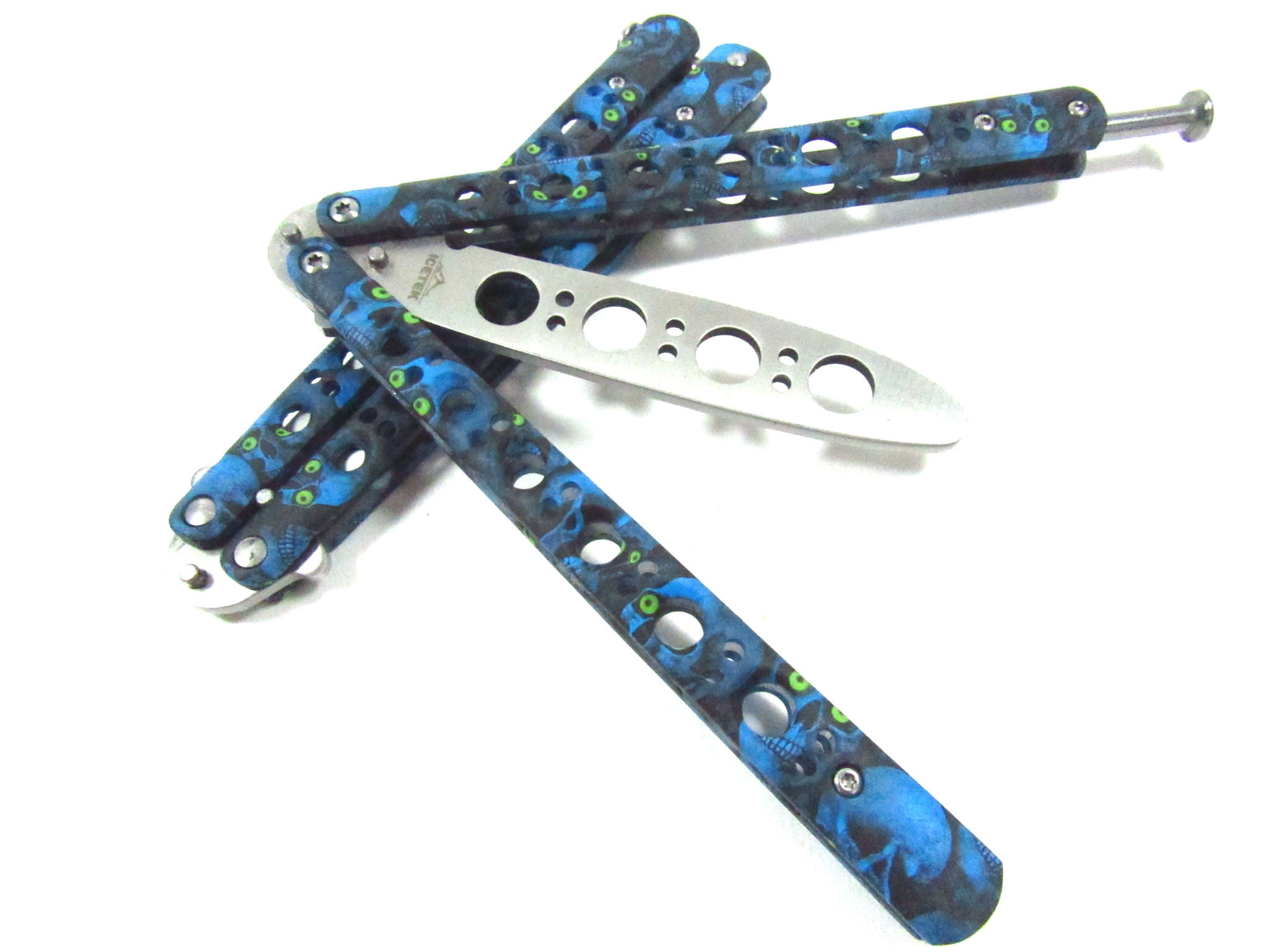 Butterfly Knife Trainer Htomt Gold Stainless Steel Blunt Practice Balisong  DUL for sale online - eBay