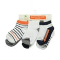 thumbnail image 3 of Yoga Sprout Baby Boy Socks, Orange Charcoal 6-Pack, 0-6 Months, 3 of 4