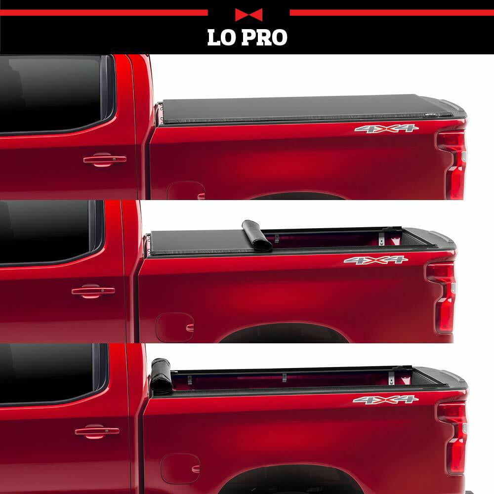 Truxedo Lo Pro Soft Roll Up Truck Bed Tonneau Cover | 548901 | Compatible  with 2009-2018, 2019-2020 Classic Dodge Ram 1500, 2010-2021 2500/3500 8'  Bed 
