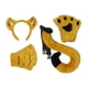 thumbnail image 1 of Conjunto de disfraces de animales, disfraz de animal, cola, Halloween, cosplay, fiesta, aro para el pelo Amarillo, 1 of 9