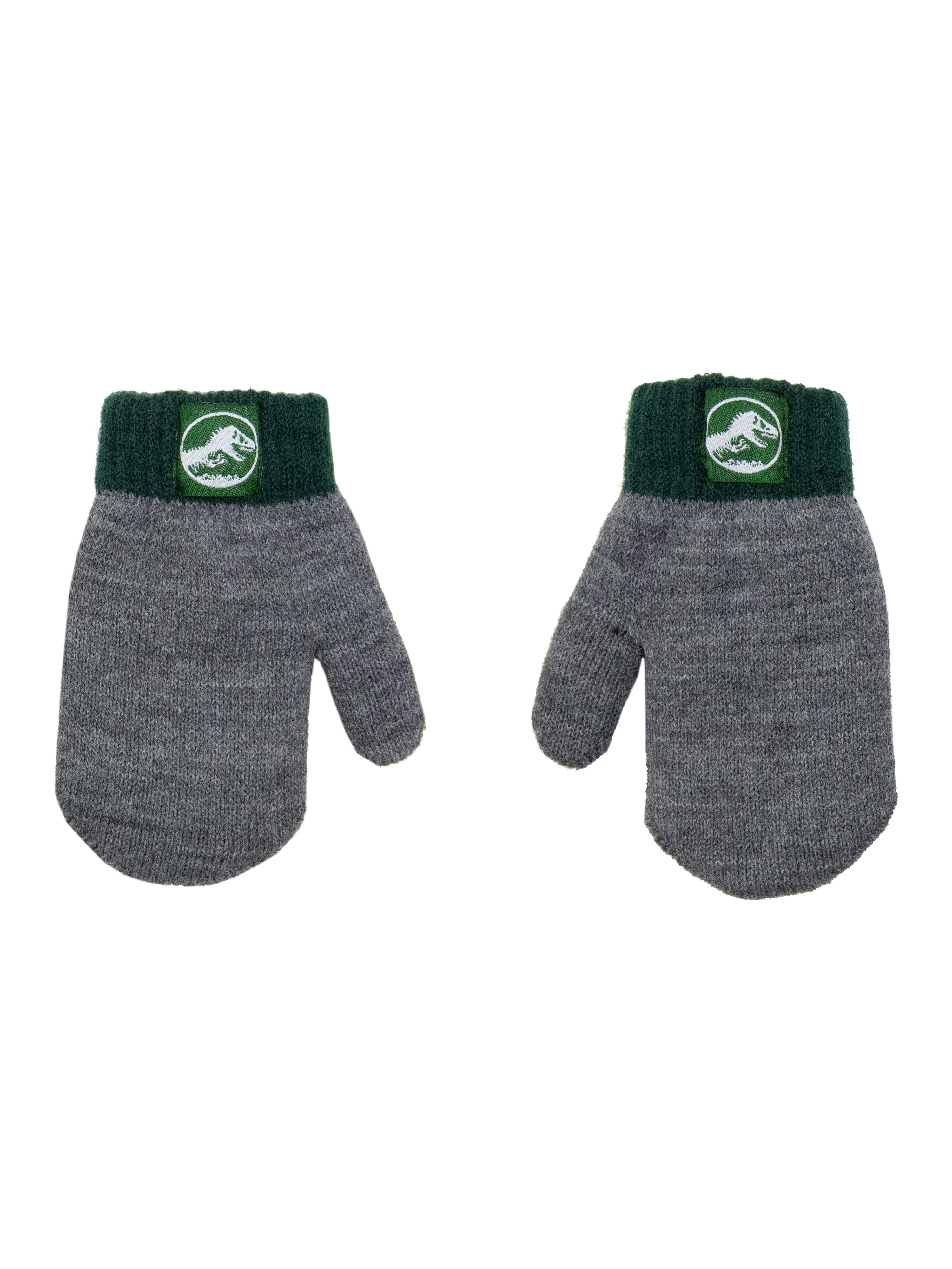 Jurassic Park Licensed Toddler Boys or Girls Knit Beanie Hat and Gloves Set, 2-Piece, One Size