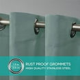 thumbnail image 7 of Exclusive Home Curtains Delano Heavyweight Textured Indoor/Outdoor Grommet Top Curtain Panel Pair, 54x120, Seafoam, 7 of 7