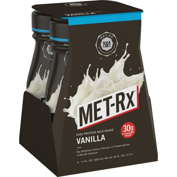 METRx® High Protein Milk Shake Vanilla, 11 ounce, 4 pack