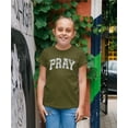 thumbnail image 6 of Camo Pray Unisex Shirt for Teens & Kids - Christian Faith Inspirational Matching Family Tee Military Green Shirt 4T, 6 of 8