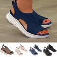 thumbnail image 3 of Women's Sandals With Mesh Upper Platform Fish Mouth Shoes Summer Beach Supply35, 3 of 4