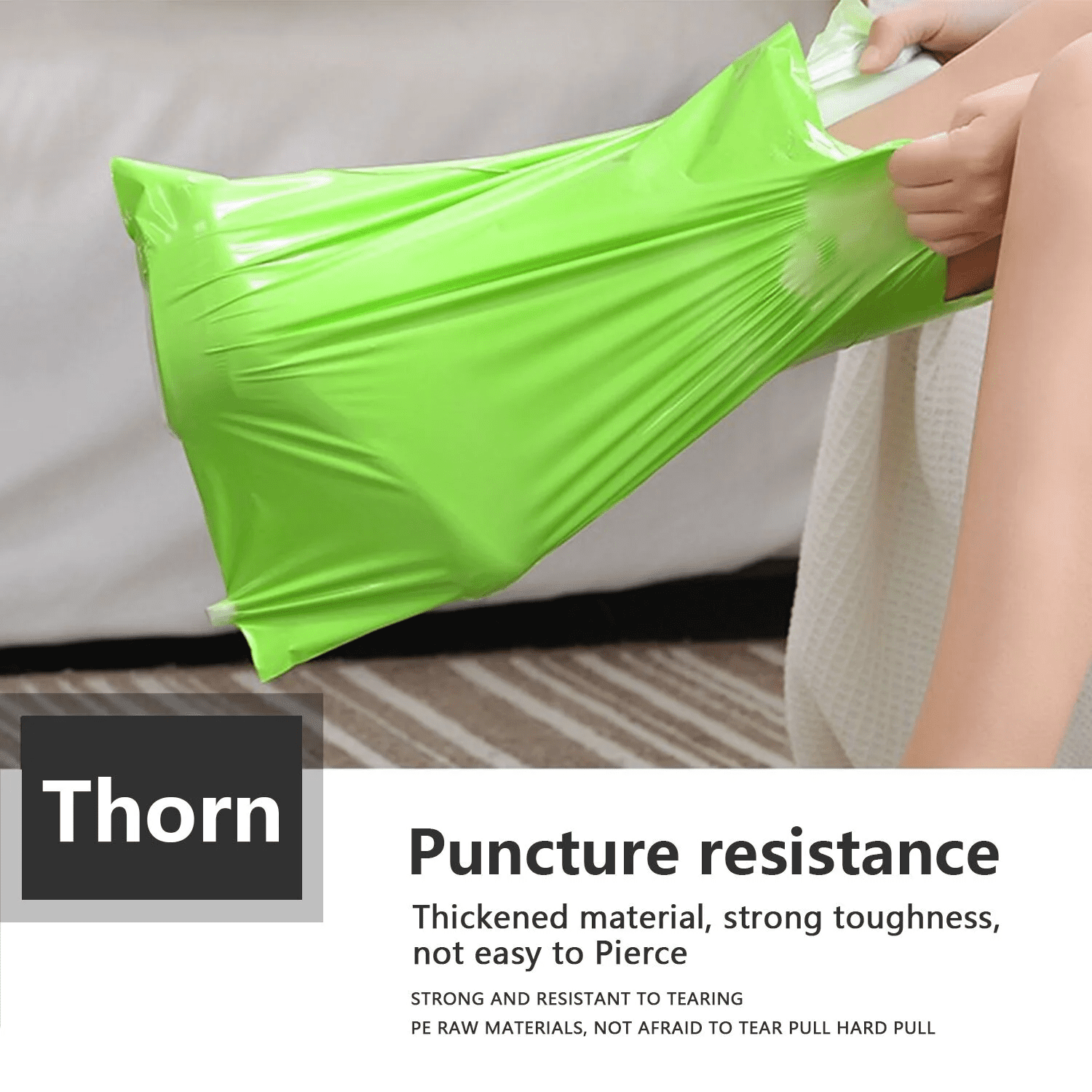 Yookia 12x15.5 Inch Poly Mailers 500 Pcs – Tear-Proof, Self-Sealing, Waterproof Shipping Bags for Clothing & E-commerce Packaging (Green)