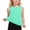 Mint Green, variant on FSYBOA Casual Quick Drying Sleeveless Crew Neck Kids Athletic Tops Orange Size 11-12T