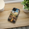 thumbnail image 5 of DistinctInk Hybrid (Acrylic / TPU) Clear Slim Fit Case for Apple iPhone 12 (6.1" Screen) - "Harmony Blossoms in Ancient Palestinian Landscape", 5 of 8