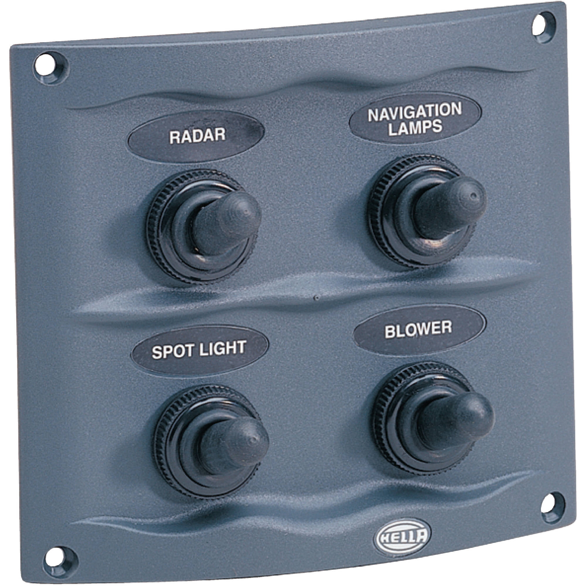SeaSense 5001560 5 Gang Toggle Switch Panel with 12V Outlet