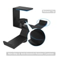 thumbnail image 4 of Soporte para auriculares 6AM LifeStyle para debajo del escritorio, doble cabezal, metal, negro, 4 of 6