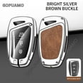 thumbnail image 4 of Key Case Cover For Hyundai G 3 buttons Grandeur HG Sedan Genesis G80 Santa Fe 3DM Grand Santa Fe 2018 IX45 EQUUS Azera, 4 of 25