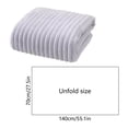 thumbnail image 3 of Yhmxh Large Ribbed Microfiber Bath Towel, 55.1x27.6in Ultra Soft Quick Dry Absorbent Bath Sheet, Oversized Plush Coral Fleece Towel for Shower, Spa, Gym, Travel and Beach (Machine washable), 3 of 6