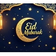 thumbnail image 5 of LUUFILx Eid Mubarak Backdrop Banner Crescent Lanterns Stars Night Decor Party Supplies Photography Props Indoor Outdoor Celebration Decorations, 5 of 9