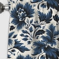 thumbnail image 3 of Designart "Azure Harmony Damask I" Damask Blackout Curtain Panels, 3 of 4