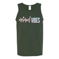 thumbnail image 2 of Mermaid Vibes Cute Shimmer | Mens Fashion Graphic Tank Top, Forest Green, Large, 2 of 3