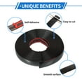 thumbnail image 3 of 1 Set 7/10" 18mm Width Self Adhesive Car Door Window Bumper Trim Strip Sticker 16Ft 5m Gloss Black, 3 of 6