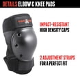 thumbnail image 4 of Juego de almohadillas protectoras Triple Eight Saver Series, color negro medio, 4 of 7